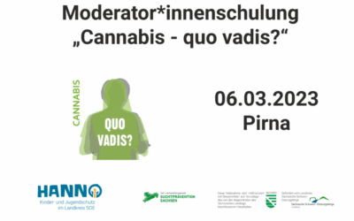 Cannabis – quo vadis? Moderator*innen-Schulung